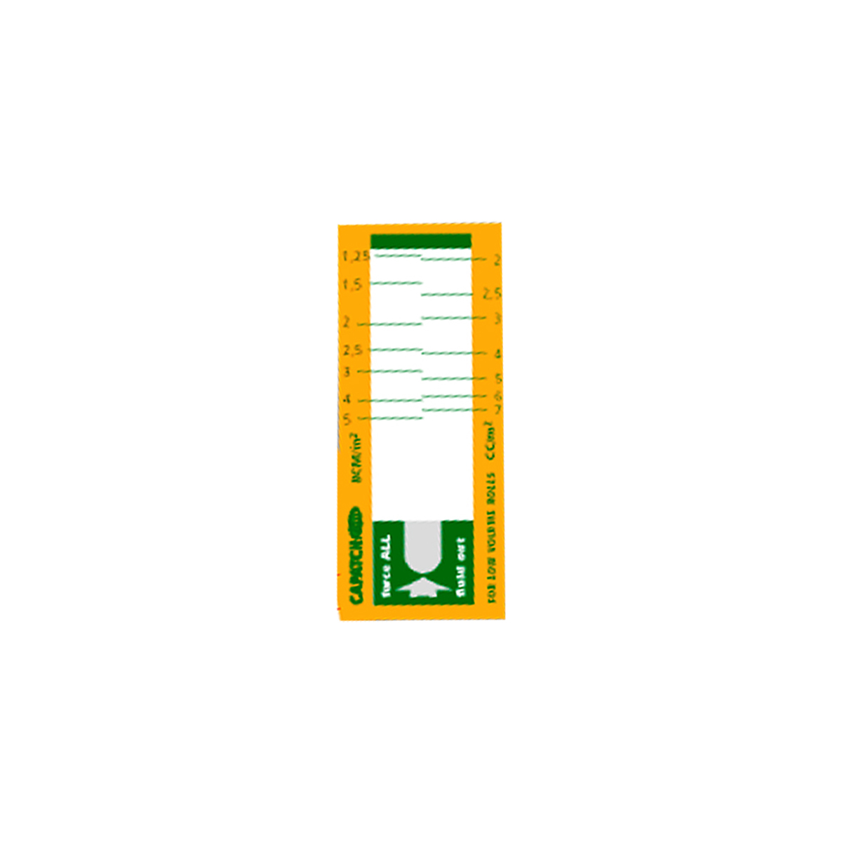 Capatch Test Strips: Quick accurate anilox data, sold by ARCS