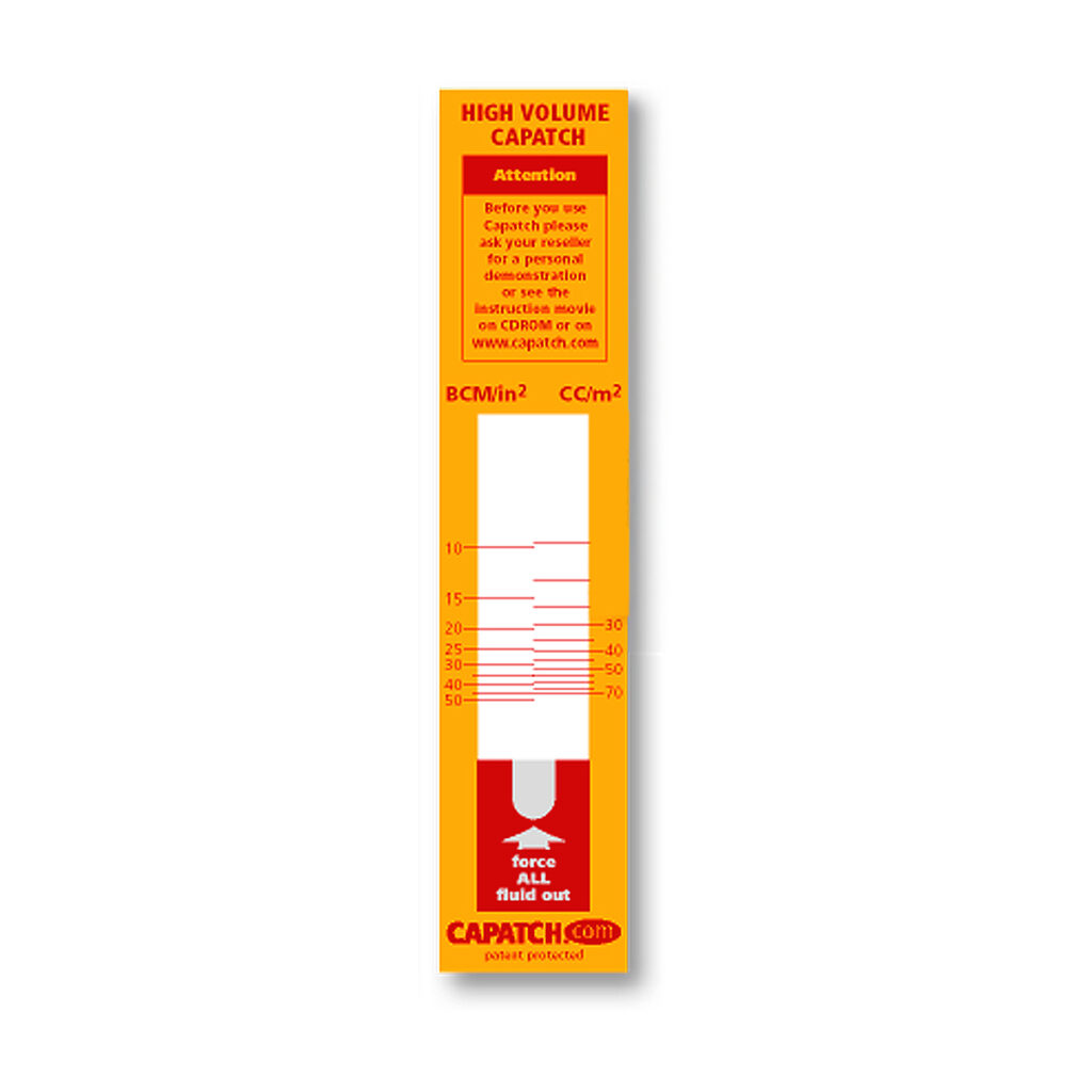 Capatch volume test strip (red)