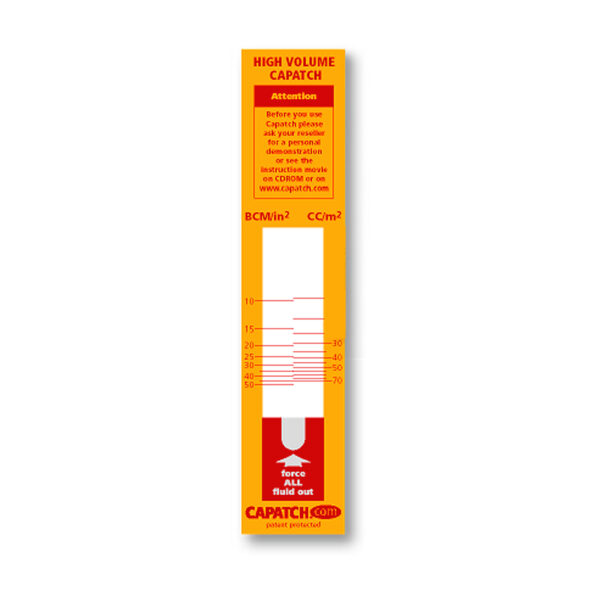 Capatch Test Strips: Quick accurate anilox data, sold by ARCS