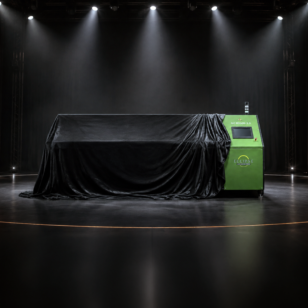 The All-New R2000 2.0 Laser System under a dropcloth
